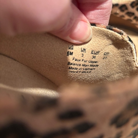 Soul Naturalizer Leopard Print Haley Mule Wedge Size 6 - Picture 8 of 10